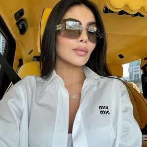 Miu Miu sunglasses metal rimless